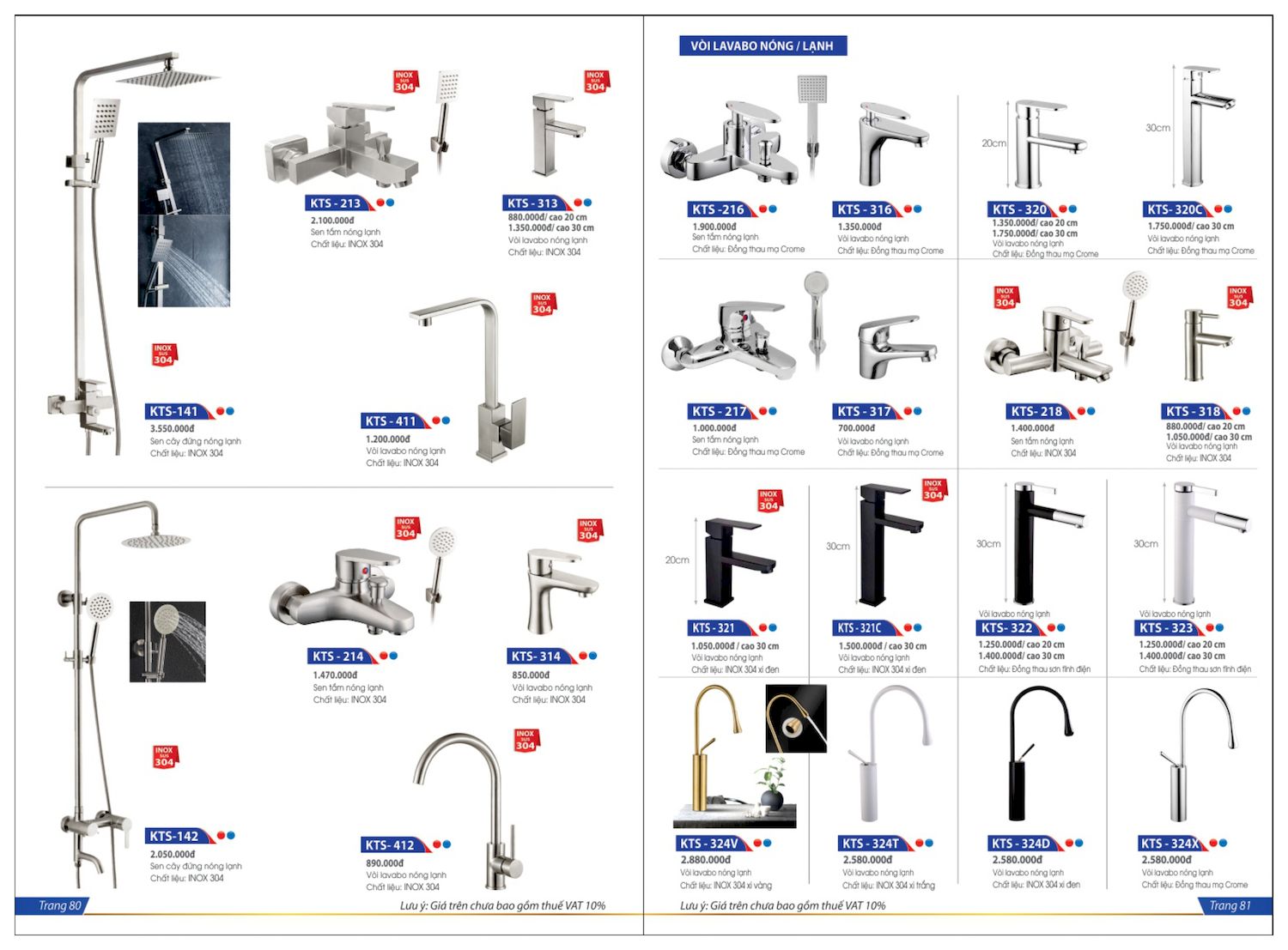 Thiết bị vệ sinh KATASA Catalogue và Bảng giá mới nhất /Page 
